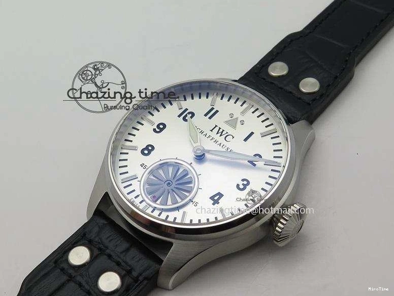 MIROTIME 0524 Big Pilot “Markus Buhler” IW5003 Turbine V6F Best Edition Silver Dial On Leather Strap A Reliable 7315